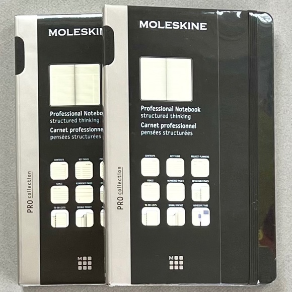 Moleskine Professional Notebook-Pro Collection Hardcover, Lg-5"x8.5", 240 pages - Picture 1 of 2